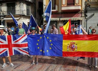 تظاهرات هزاران انگلیسی مقیم اسپانیا در مخالفت با برکسیت