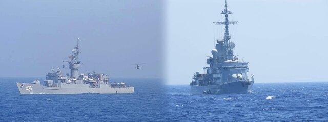 رزمایش مشترک نیروی دریایی مصر و فرانسه